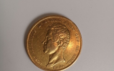 1 piece de 100 Francs or, Sardaigne, 183... - Lot 58 - Paris Enchères - Collin du Bocage
