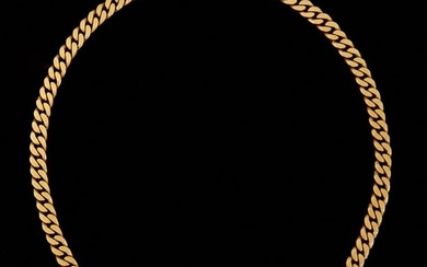 13K Yellow Gold Cuban Link Necklace, H.- 1/4 in., L.- 18 1/4 in., Wt.- 2.9 Troy Oz.