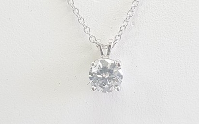 14 kt. White gold - Necklace with pendant - 0.56 ct Diamond