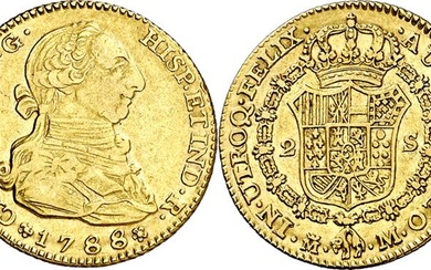 1788. Carlos III. Madrid. M. 2 escudos. (AC. 1578). 6,64...