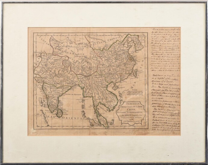 1795 Map of India and China.