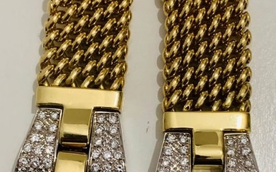 18 kt. Bicolour, Gold, White gold, Yellow gold - Bracelet Diamond
