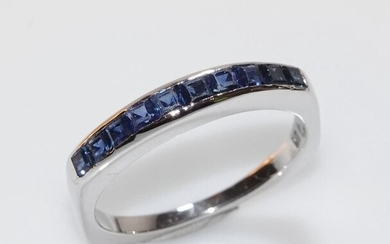 18 kt. White gold - Ring - Sapphires 0.60 ct.