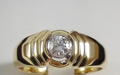 18 kt. Yellow gold - Ring - 0.27 ct Diamond