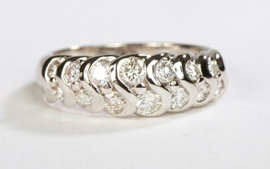 18 kts. White gold - Ring Diamond