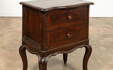 18TH C. ITALIAN TWO-DRAWER ROCOCO INLAID COMMODE