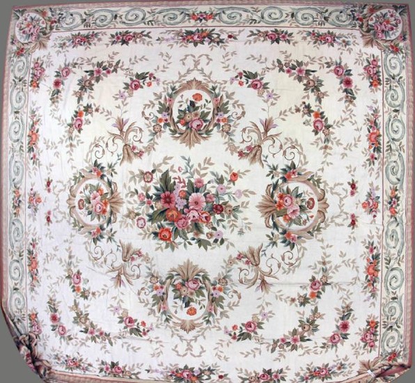 Fine French Provincial-style Needlepoint Rug