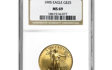 1995 1/2 oz American Gold Eagle MS-69