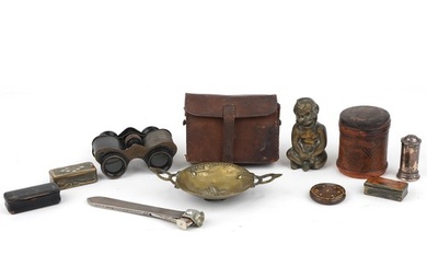 19th century and later sundry items including silver mounted...