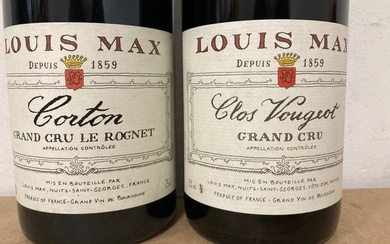 2014 Clos Vougeot Grand Cru & 2017 Corton Grand Cru "Le Rognet" - Louis Max - Burgundy - 2 Bottles (0.75L)