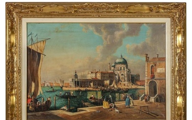20C. Venetian School Landscape Painting SIGNED