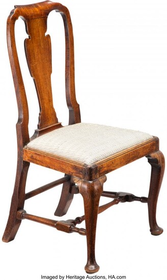 28081: A Queen Anne Walnut Chair, England, early 18th c