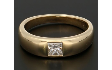 18 kt. Gold - Ring - 0.35 ct Diamond