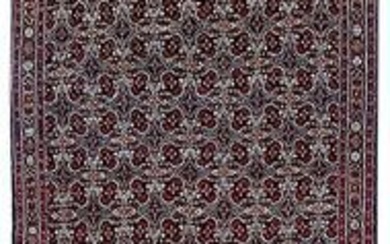 3' x 11' Brown Red Persian Mood Bijar Rug 80690