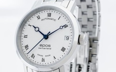 Epos - Ladies automatic watch - 4387-S/S-WHT/BLU - Women - 2011-present