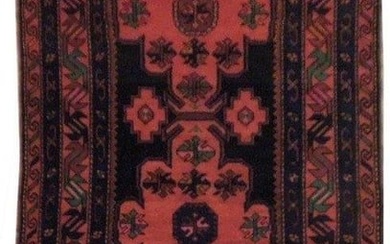 4 x 9 Pink Antique Caucasian Kazak Rug