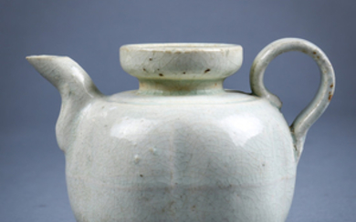 Chinese Qingbai Glazed Ewer, Bowl, and a Floral From Dish