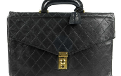 CHANEL - a vintage 80s briefcase. View more details