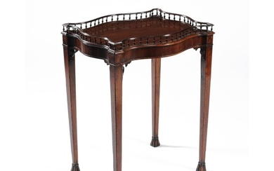 A George III mahogany silver table