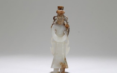 A Chinese Ancient-framing Jade-curving Figure