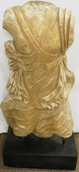 A Classical style carved stone torso