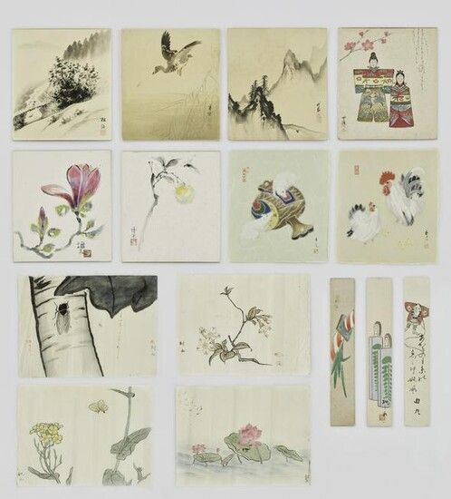 A GROUP OF FIFTEEN WOODBLOCK PRINTS