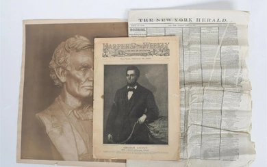 A Group of Ephemera Related to Abraham Lincoln