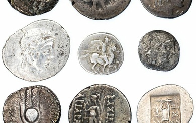 A Group of Small Silver of Asia Minor (6): i) Lykia, Kragos, AR Hemidrachm, c. 48-42 BC, laurea...