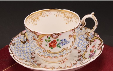 A H & R Daniel Mayflower tea cup and saucer, pattern no.4630...