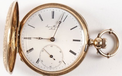 A JAQUES ROULET 18KT GOLD POCKET WATCH