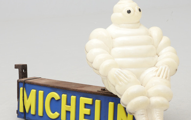 A Michelin light sign, France, mid 20th century.