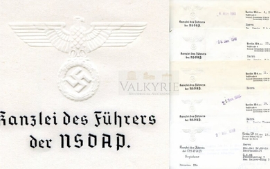 A Set of Documents from the Fuhrer der NSDAP Office.