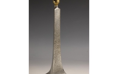 A Talbot Pewter Arts and Crafts table lamp base, early 20th ...