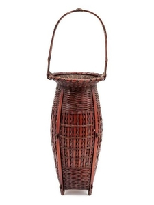 A Tall Handled Basket Height over handle 19 1/