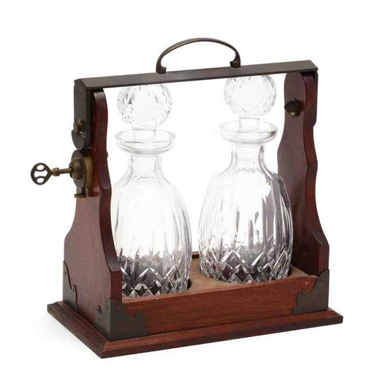 A Vintage Tantalus with Waterford Decanters