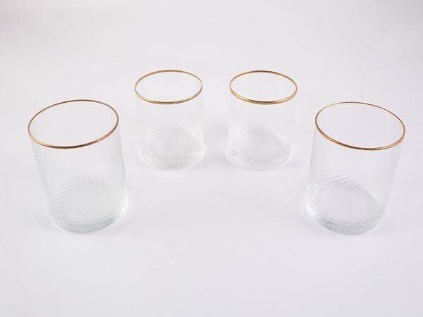 A crystal glasses set