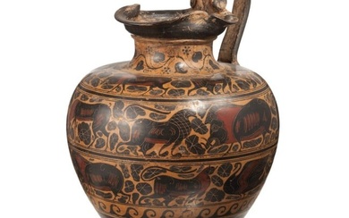 A decorative oinochoe after an antique model, late 19th - early 20th century