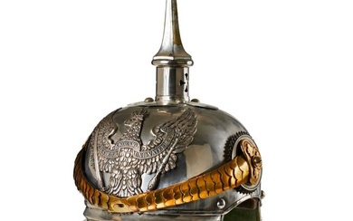 A helmet for Prussian Regiment 1-7 Jäger zu Pferde (JZP) Officers