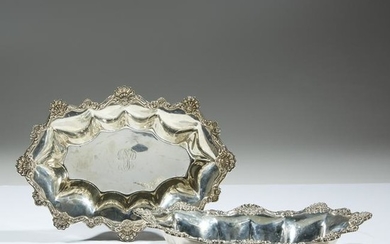 A pair of American sterling silver vegetable dishes