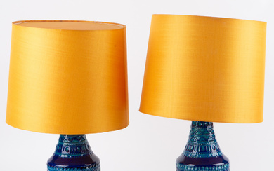 A pair of Bay ceramic table lamps, Germany, 1970's.