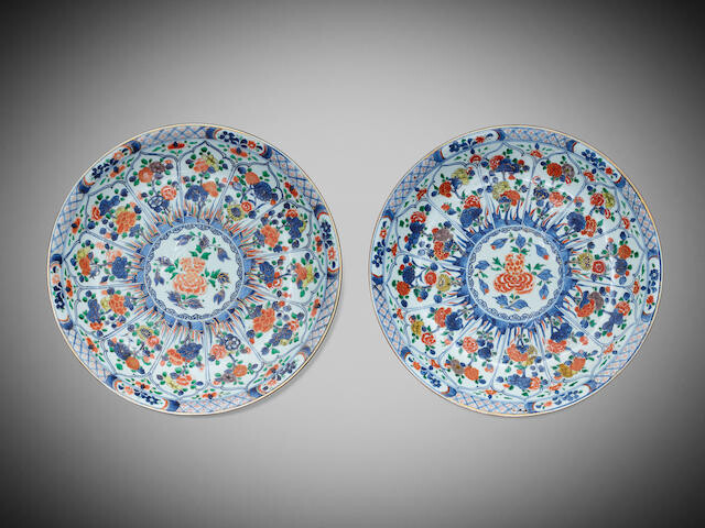 A pair of 'Chinese imari' charger