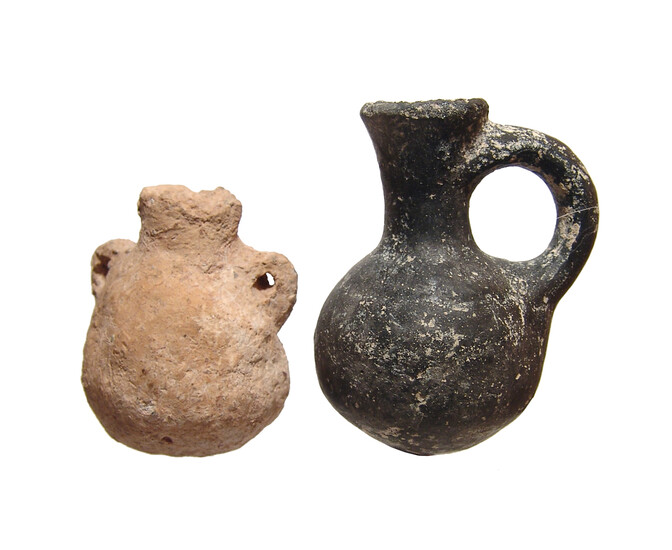 A pair of ceramic vessels from the Holy Land