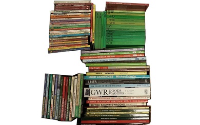 A selection of books relating to trains and railways