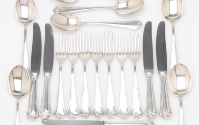 A set of cutlery, silver, 21 pcs, MEMA, 830, total weight 784 grams, 1970/80's.