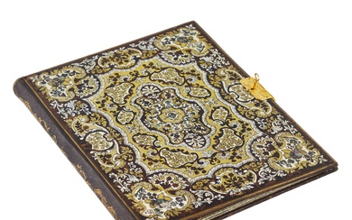 Address folder in Boulle style. France. 19th-20th century.
