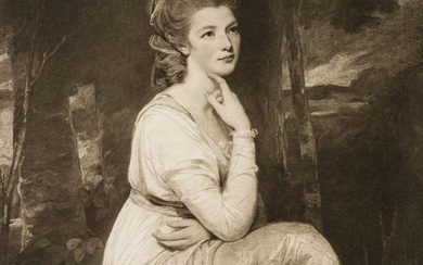After ROMNEY (*1734), E. Hamilton, Countess of Derby, 1905, Photogravure