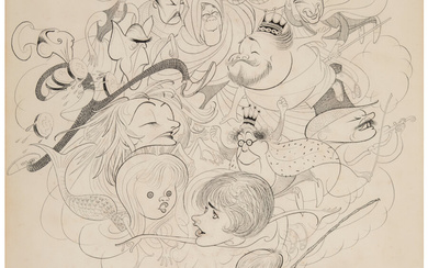 Al Hirschfeld (1903-2003), The Daydreamer (circa 1966)