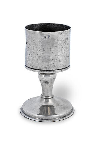 An 18th century pewter chalice