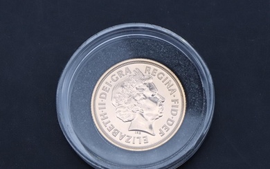 An Elizabeth II gold sovereign, 2015