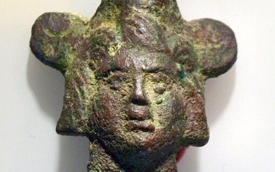 Ancient Roman Bronze Vessel attachment 4.76cm